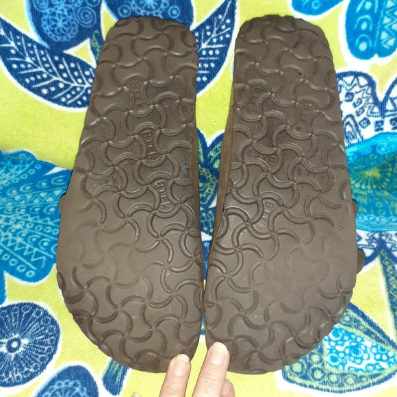 Birkenstock Betula 3 Strap Mocha Leather Woogie Style 38 N Size 7 Pre-owned - Picture 4 of 8